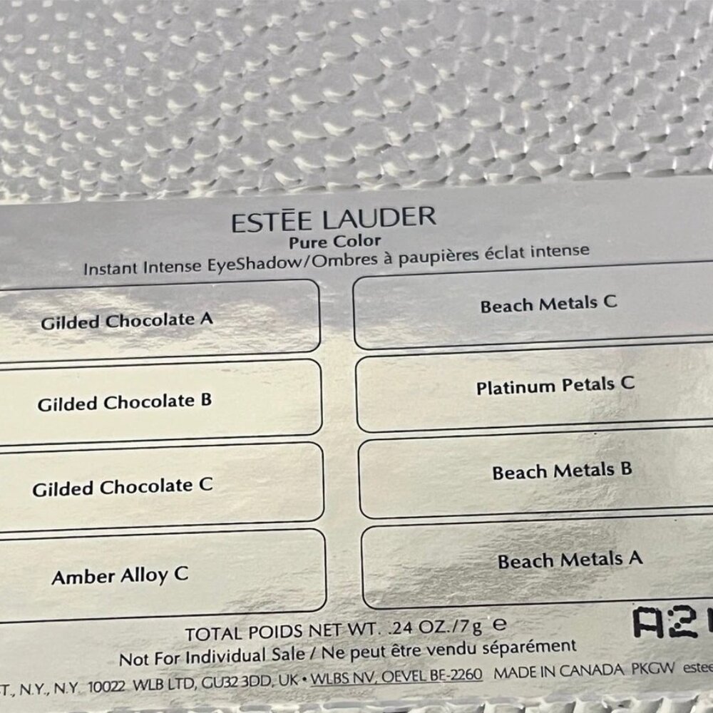 Estee Lauder Beauty-Instant Intense Eyeshadow Palette 8 Color Gold-Full 7g-NEW - Picture 9 of 12